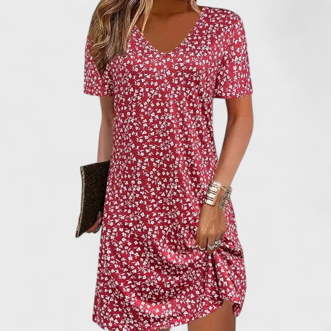 Hailey | Handgemachtes Sommerkleid mit Blumen