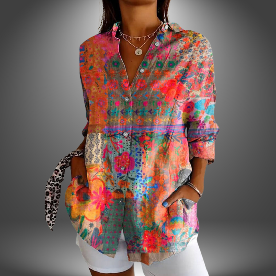 Nicole | Premium-Bluse mit Blumenmuster