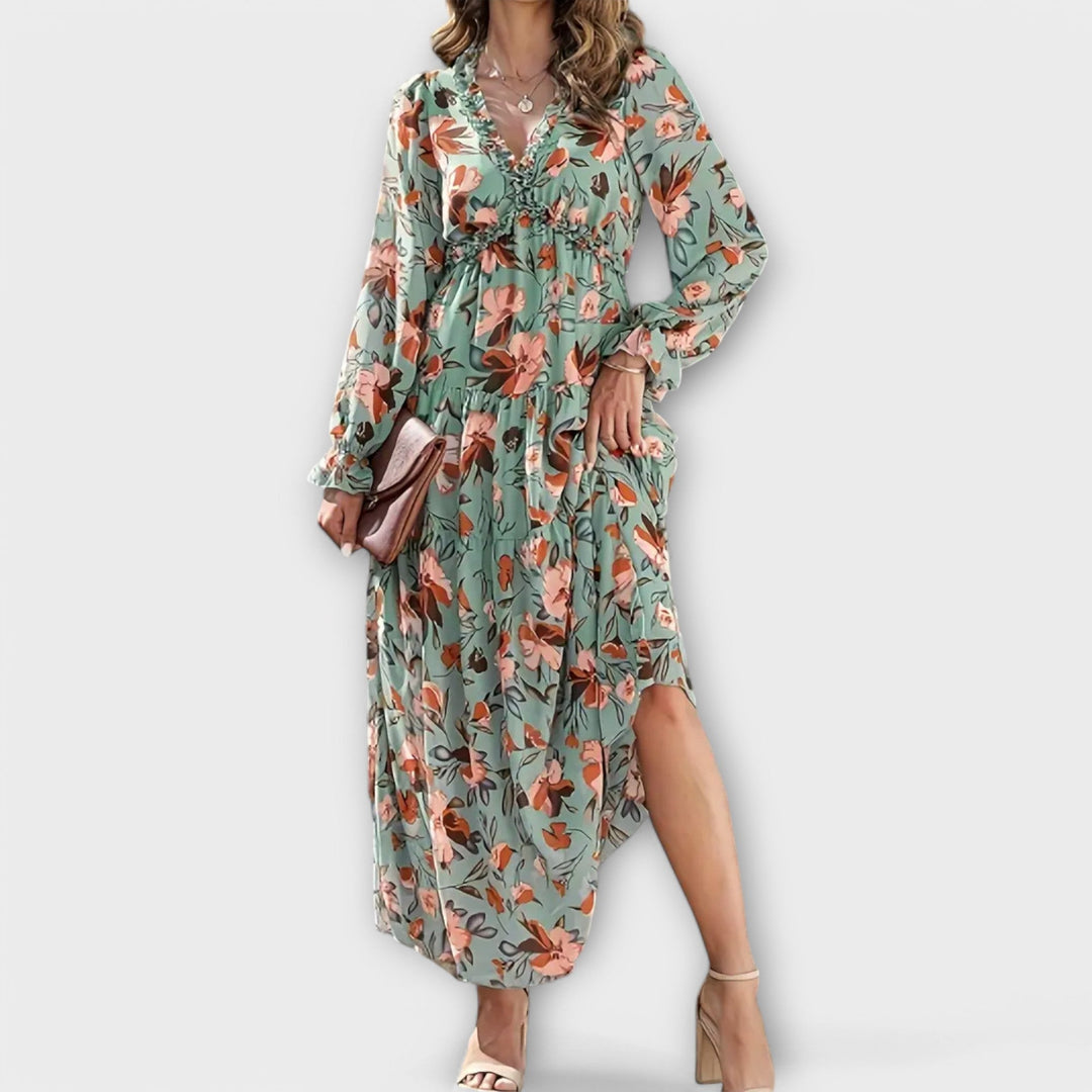 Helen | Elegantes handgefertigtes Kleid aus Samt