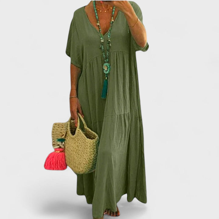 Bahama | Premium Kleid aus feiner Baumwolle und Leinen
