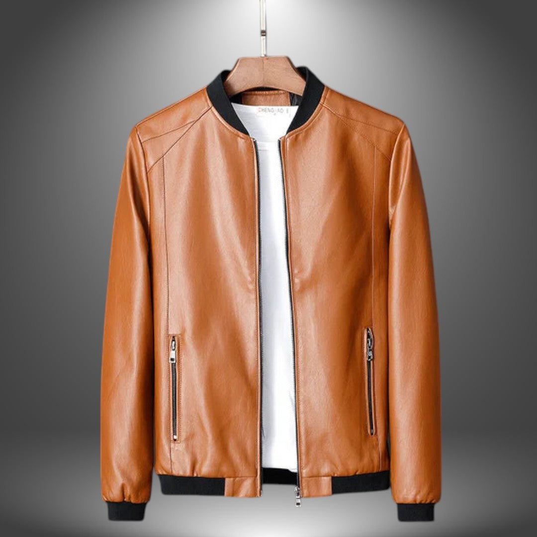 Manuel | Herren Sommer-Lederjacke aus Handarbeit