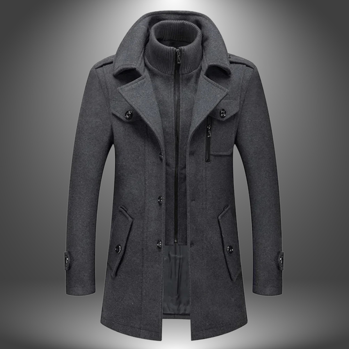 Vidar | Vintage-Wollmantel aus handwerklicher Herstellung