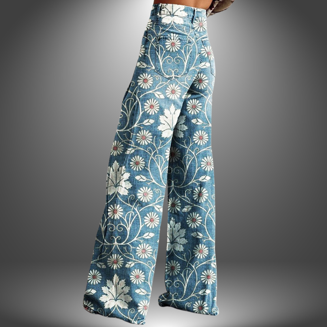 Olivia | Handgefertigte Blumenhosen