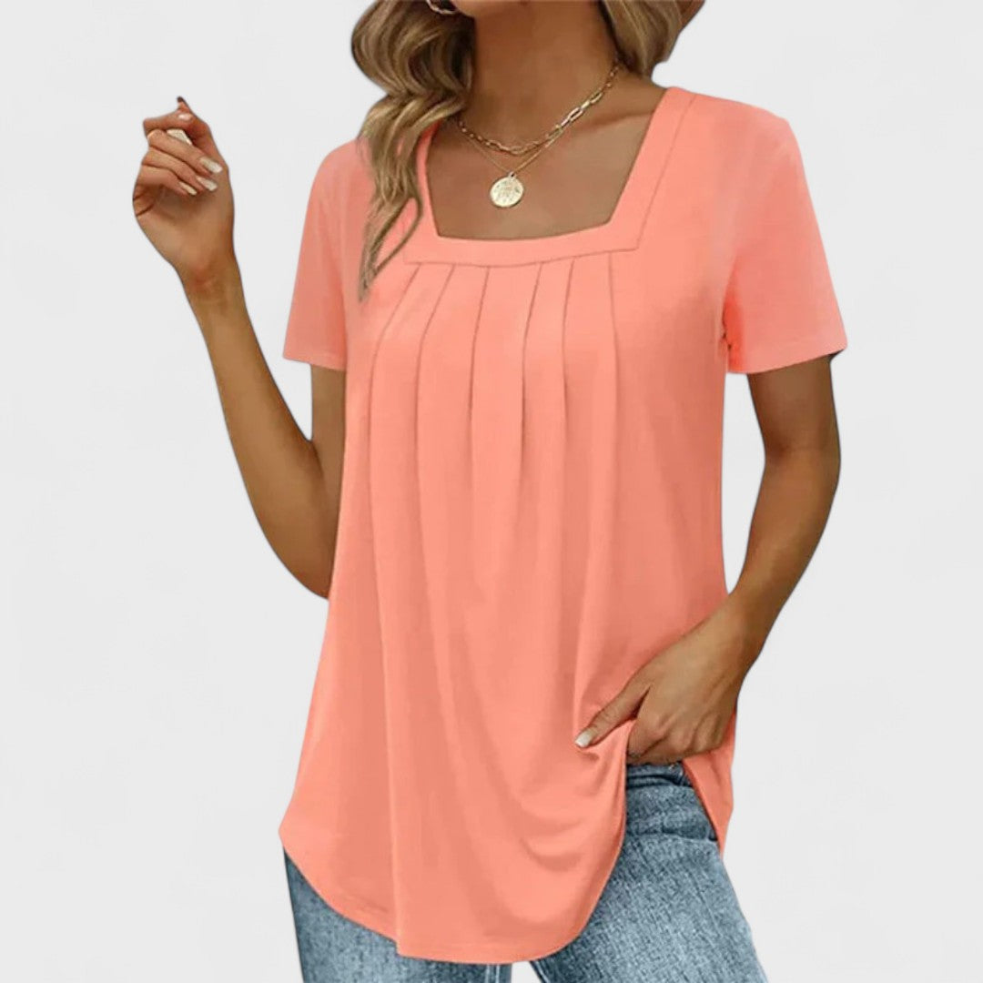Annie | Sommerbluse aus handwerklicher Baumwolle