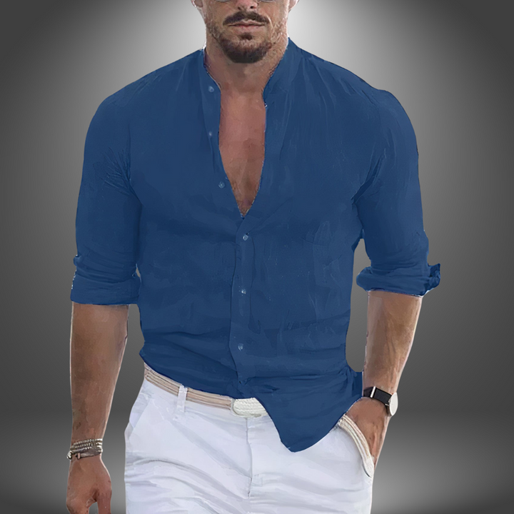 Dennis | Premium-Leinen Casual-Hemd