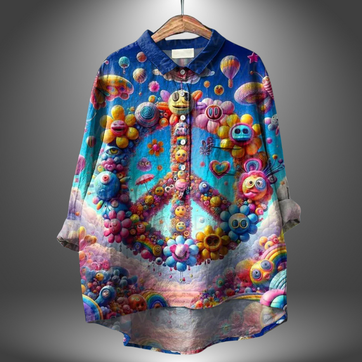 Franci | Handgefertigte Friedenbluse