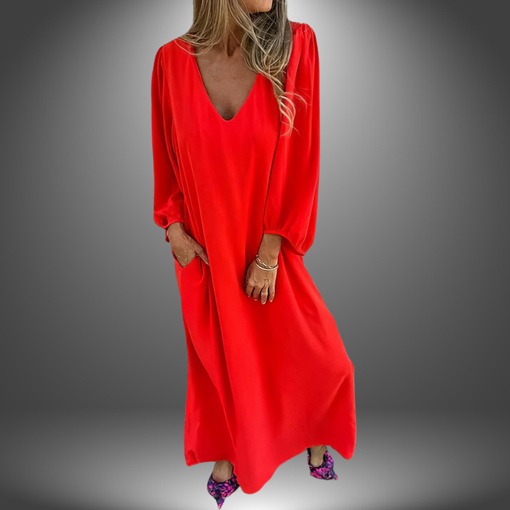 Sonia | Handgemachtes Langarmkleid