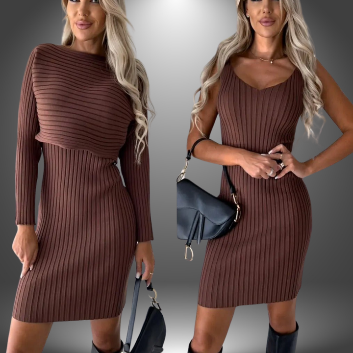 Sophia™ | Ärmelloses Kleid mit kostenlosem Pullover!