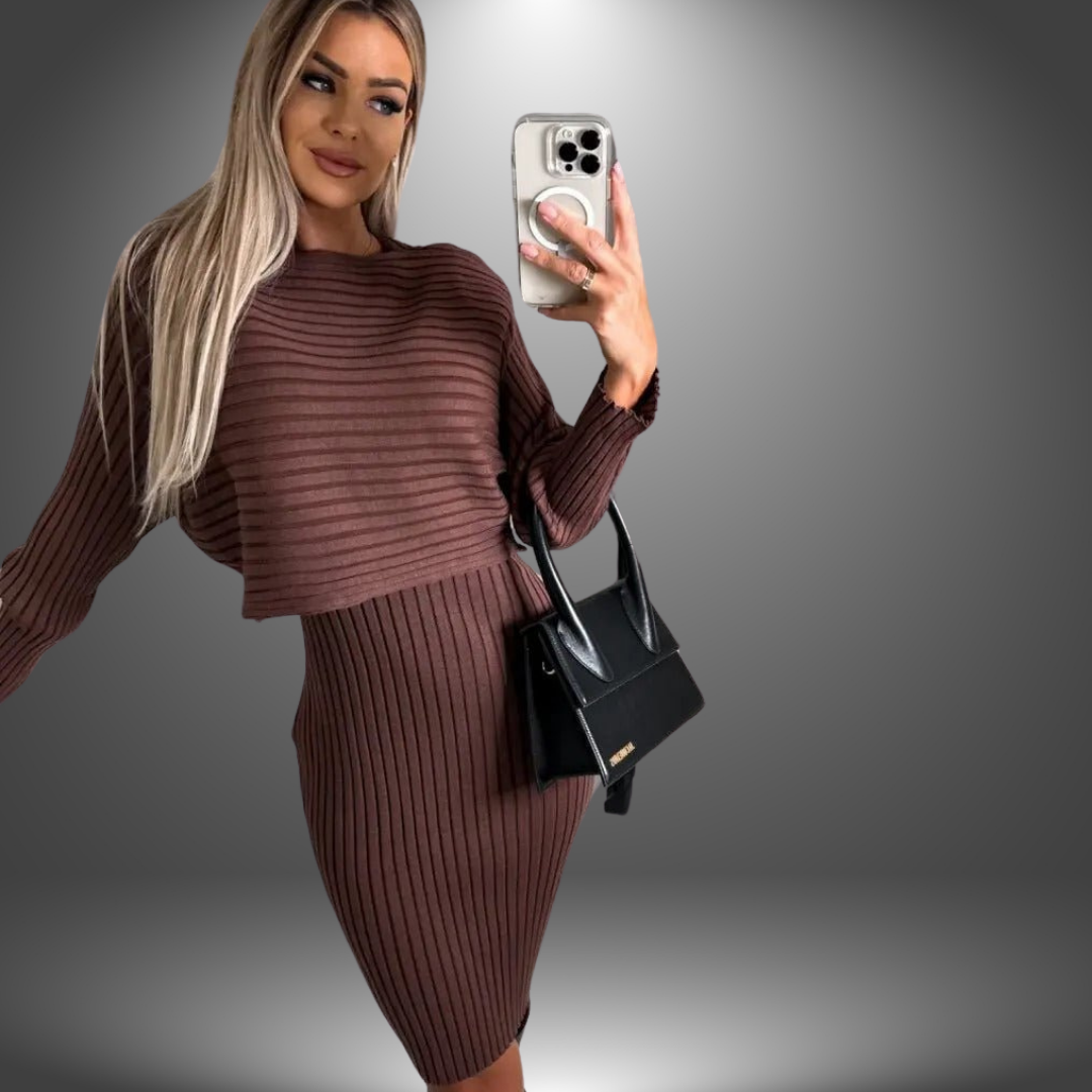 Sophia™ | Ärmelloses Kleid mit kostenlosem Pullover!
