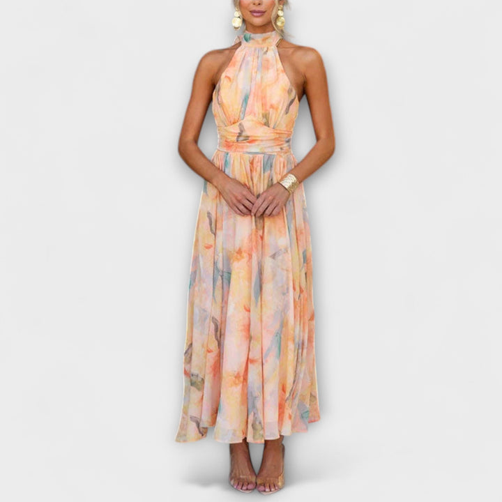 Cristal | Premium Kleid mit Aquarelldruck