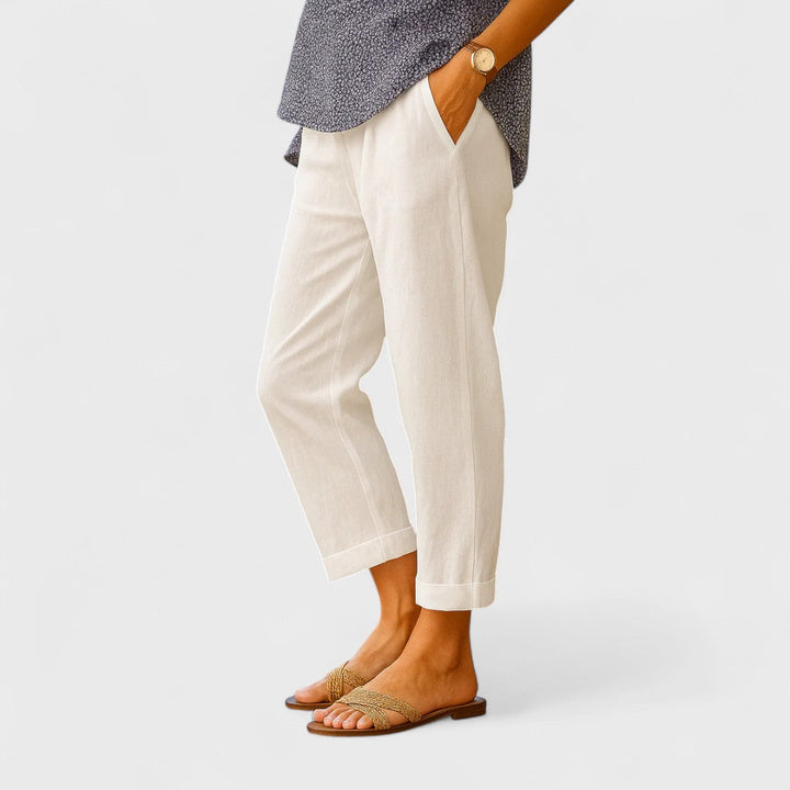 Beatrice | Damen Leinen-Hosen aus Handarbeit