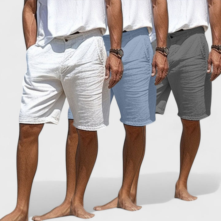 Fabrizio | Handgefertigte Herren Leinen Shorts im Stil