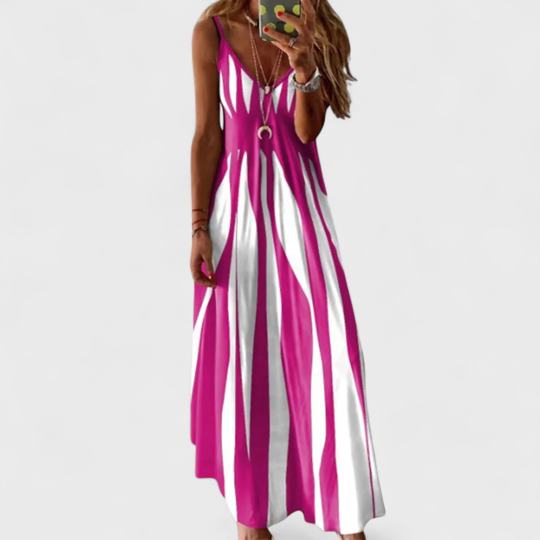 Angela | Langes, lässiges, handgefertigtes Kleid