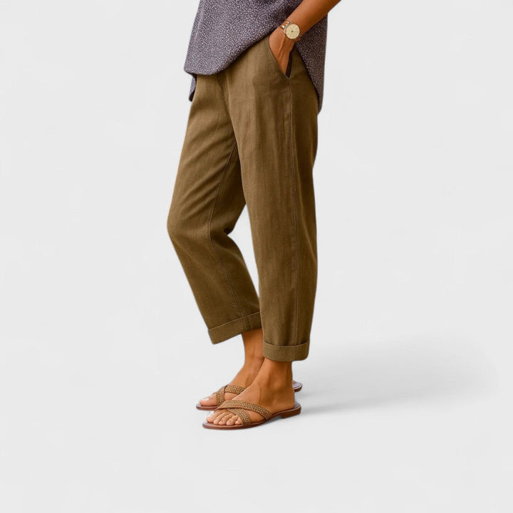Beatrice | Damen Leinen-Hosen aus Handarbeit