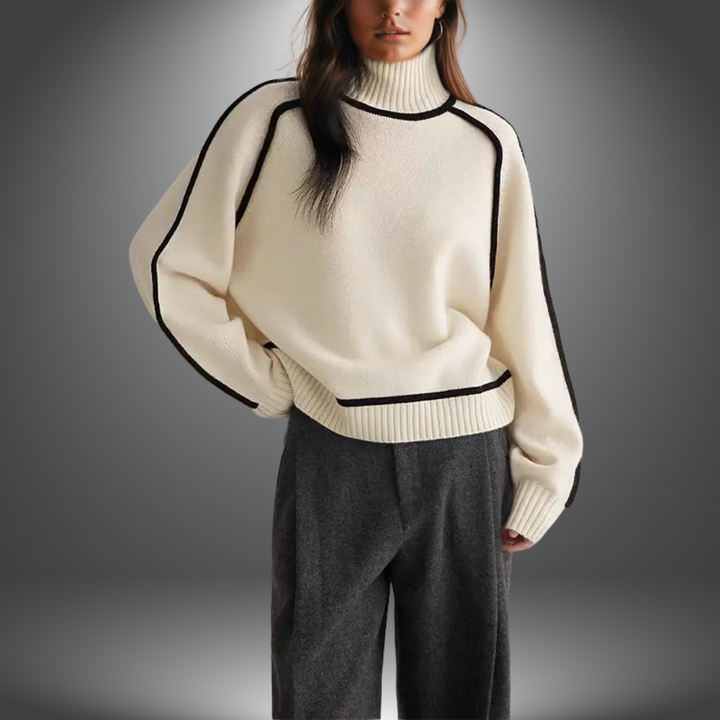 Laura | Eleganter Bestickter Pullover