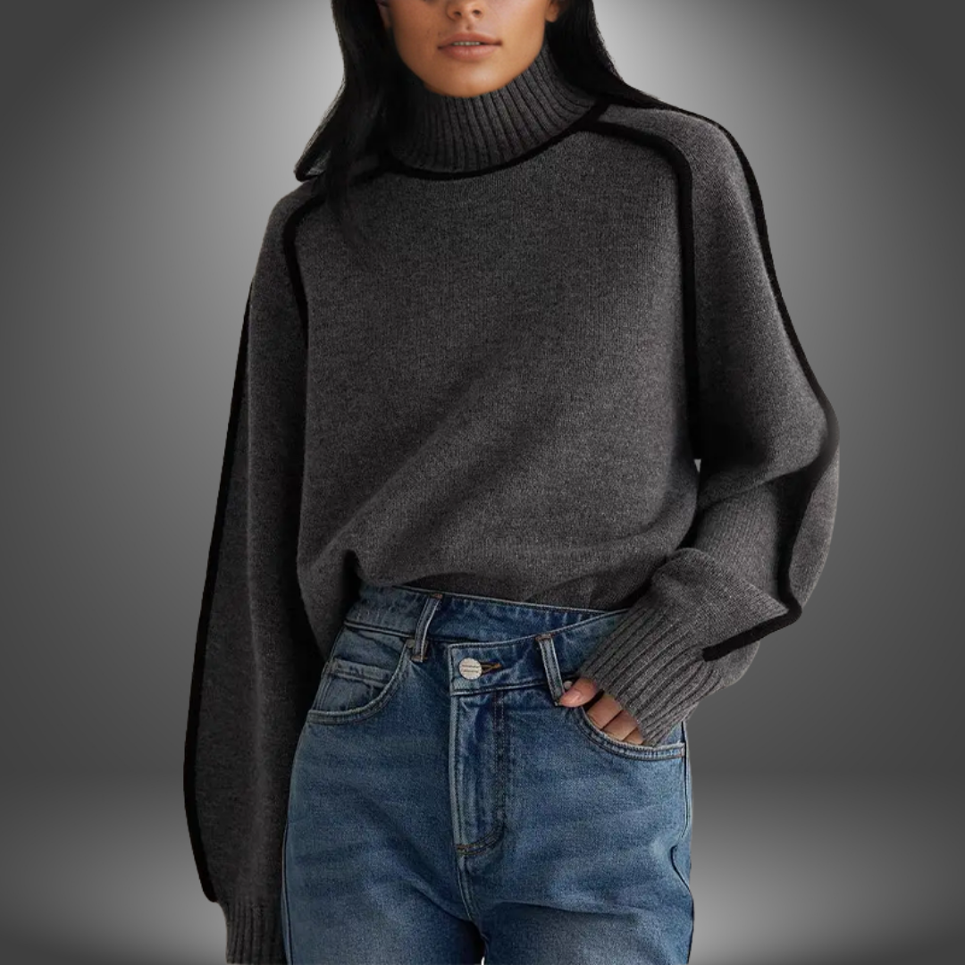 Laura | Eleganter Bestickter Pullover