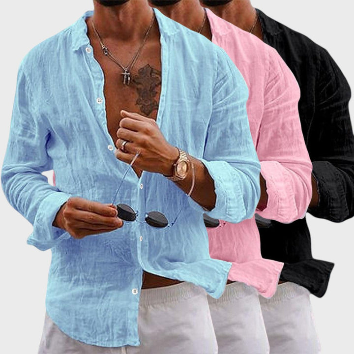 Marcello | Elegante Handgefertigte Leinenhemd