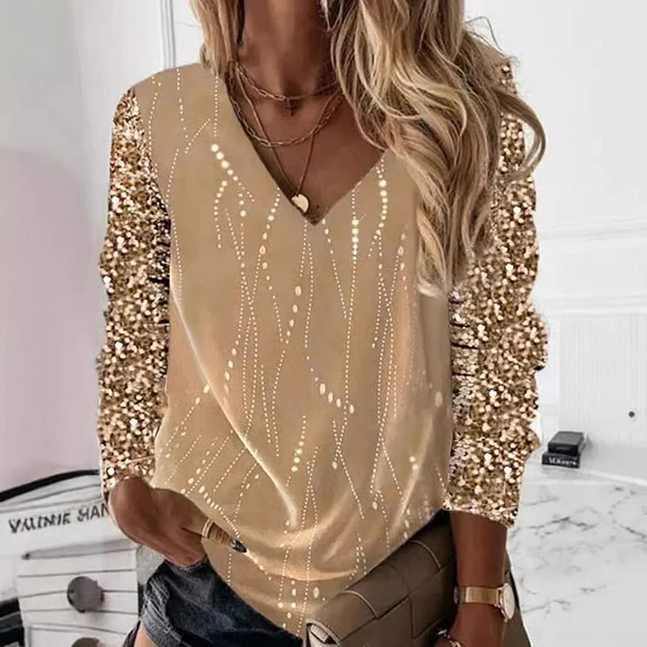 Aurelia | Elegante schimmernde Bluse für besondere Anlässe