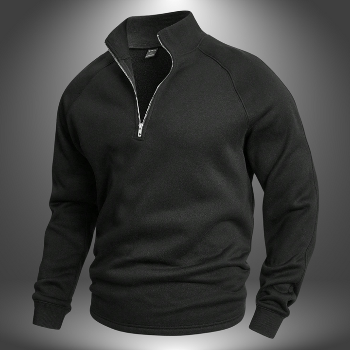 Noa |  Maßgeschneiderter Pullover mit halbem Reißverschluss