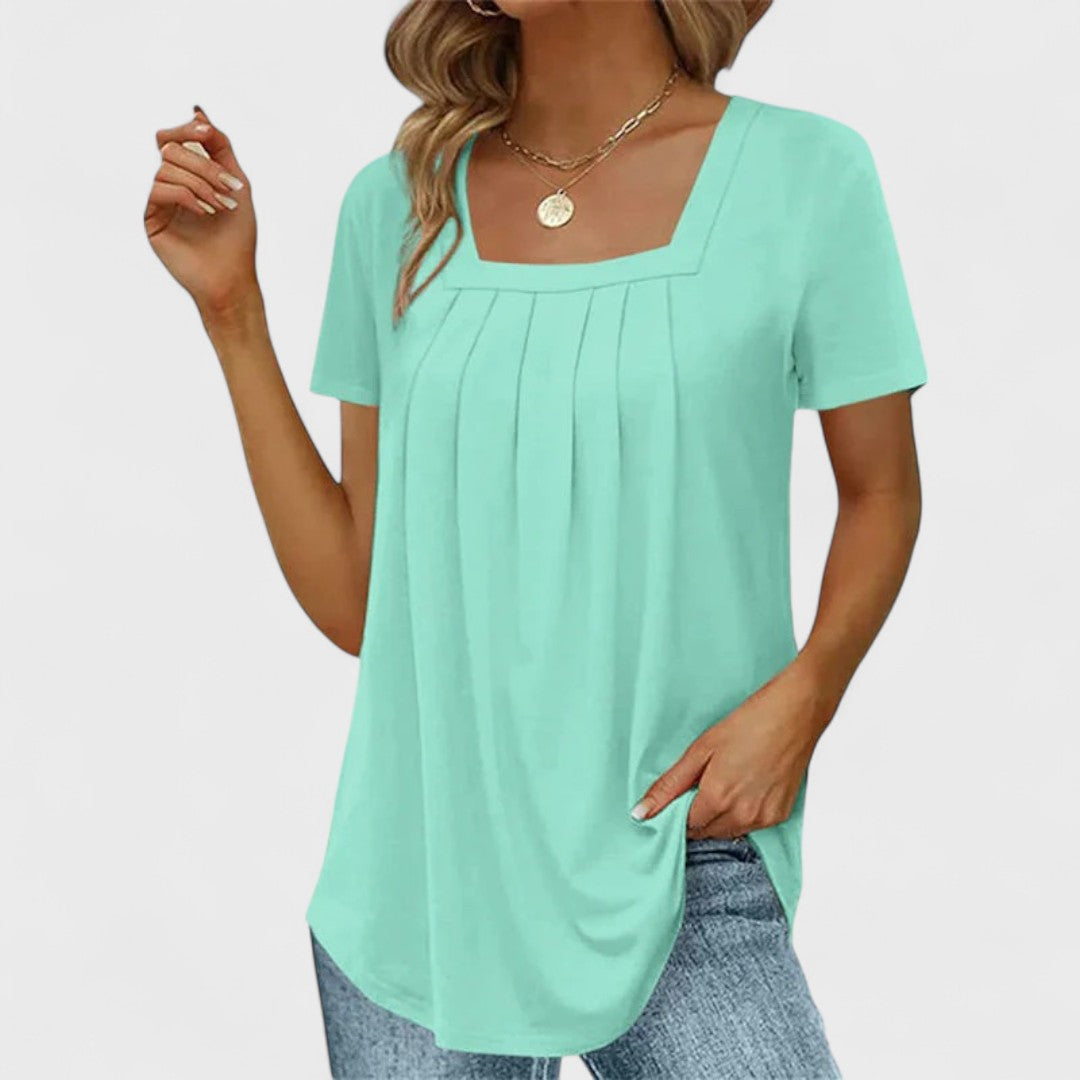 Annie | Sommerbluse aus handwerklicher Baumwolle