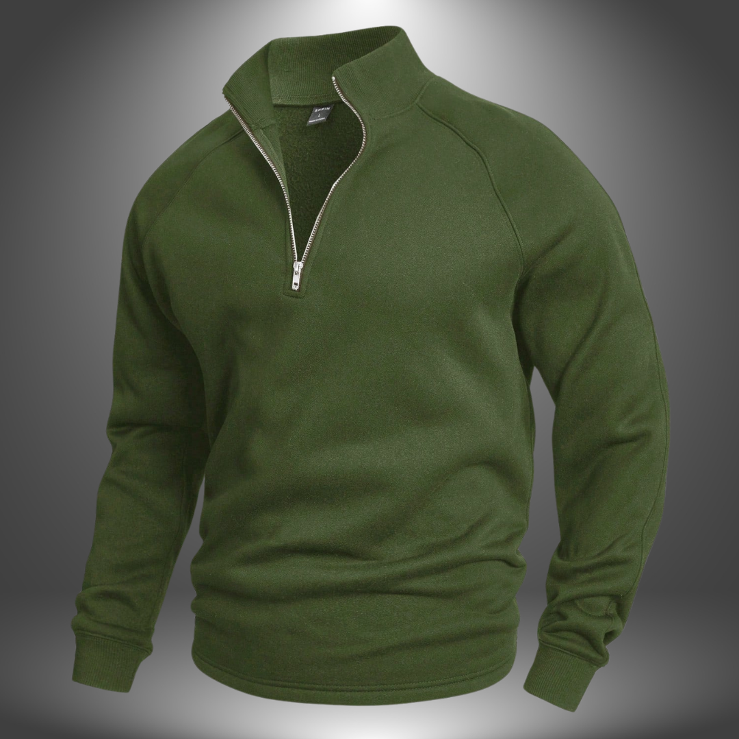 Noa |  Maßgeschneiderter Pullover mit halbem Reißverschluss