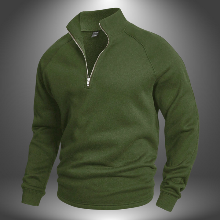 Noa |  Maßgeschneiderter Pullover mit halbem Reißverschluss