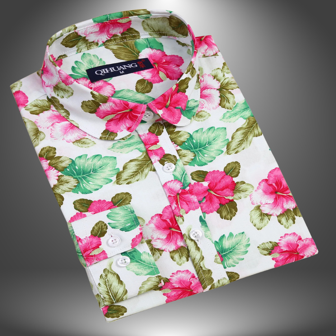 Clara | Vegane Blumenbluse für Damen