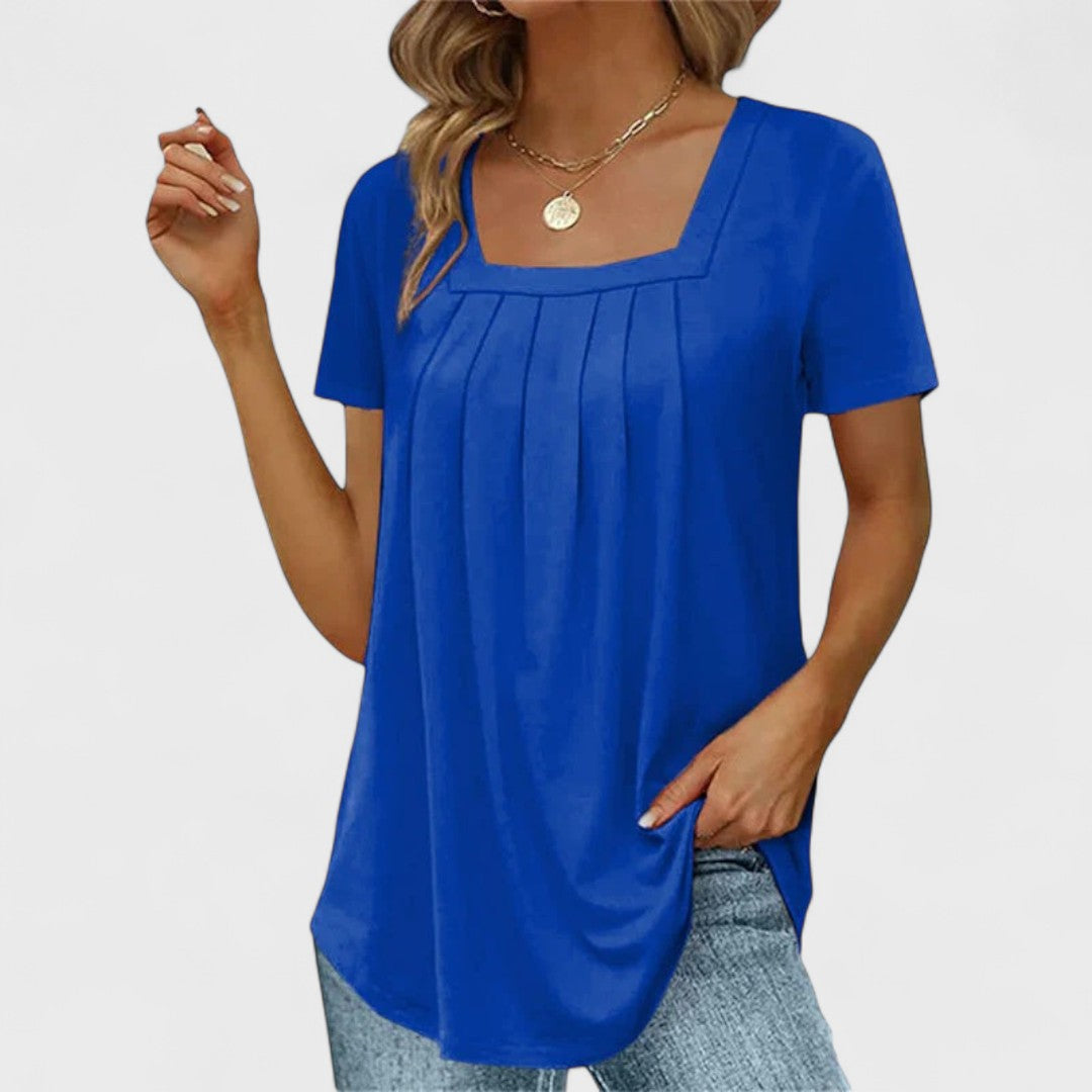 Annie | Sommerbluse aus handwerklicher Baumwolle