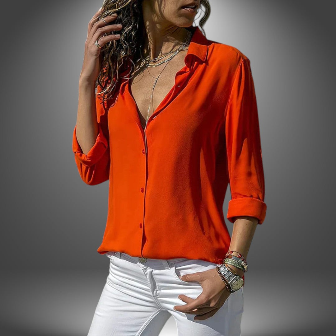 Tatiana | Handgefertigte Seidenbluse für Damen