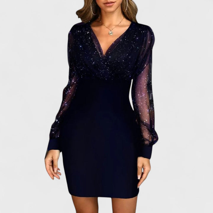 Selly | Premium Glitzer Langkleid