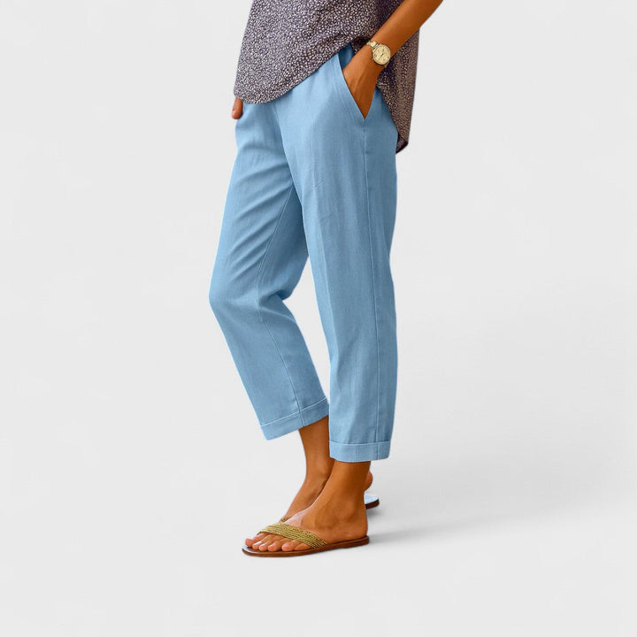 Beatrice | Damen Leinen-Hosen aus Handarbeit