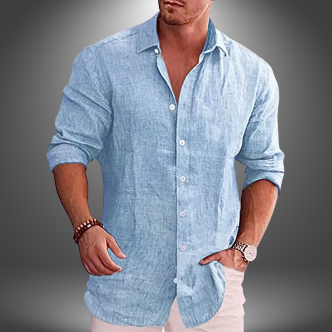 Riki | Klassische Herren-Leinenshirt