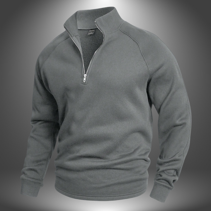 Noa |  Maßgeschneiderter Pullover mit halbem Reißverschluss