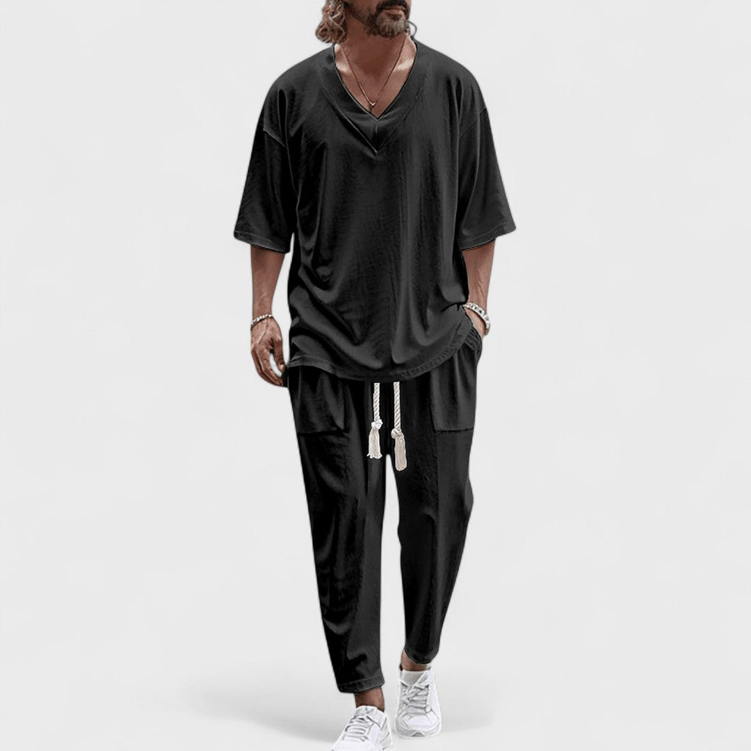 Nerio | Premium Herren Set aus elegantem Leinen
