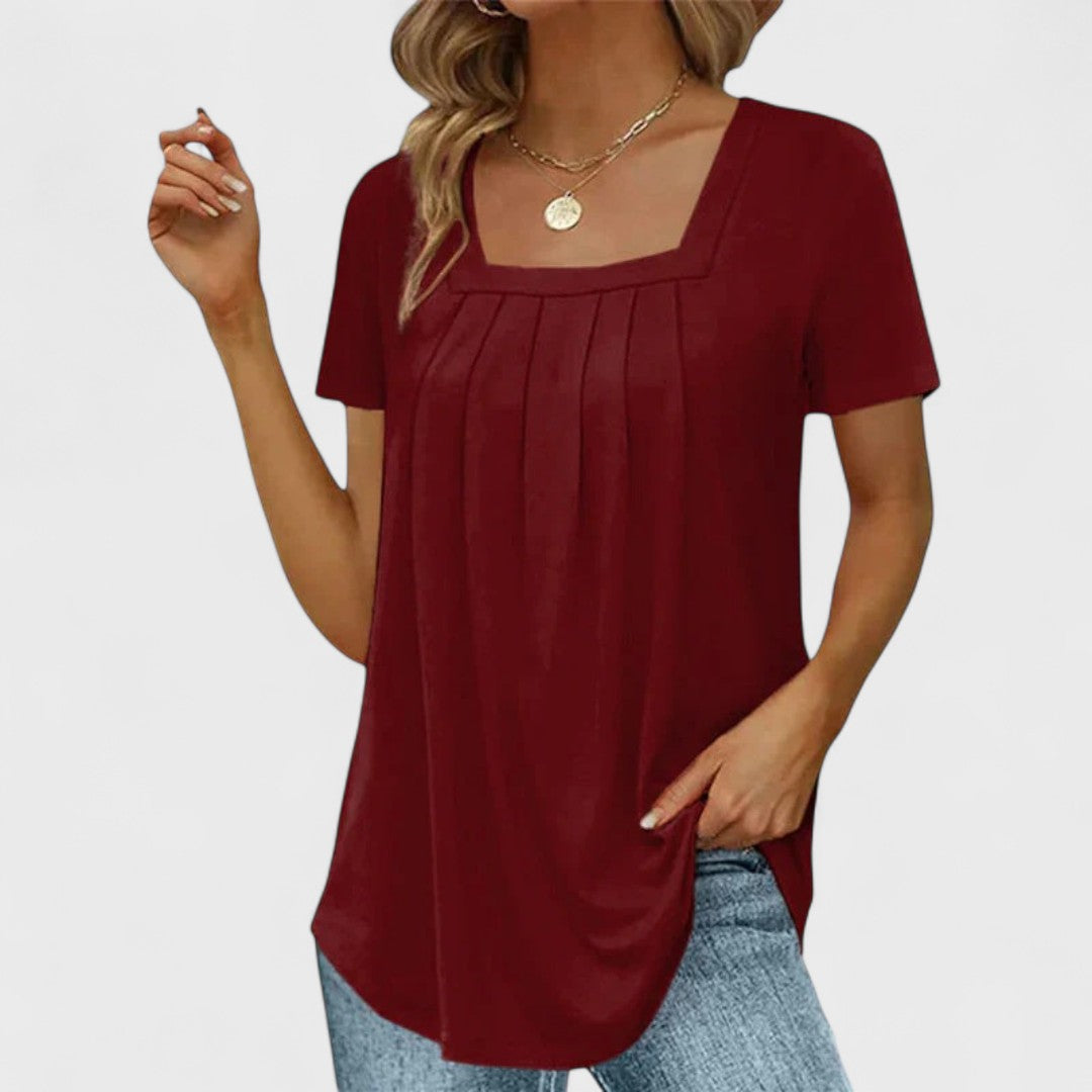 Annie | Sommerbluse aus handwerklicher Baumwolle