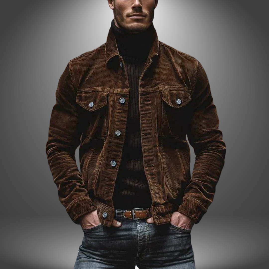 Milo | Handgefertigte Retro-Rippjacke