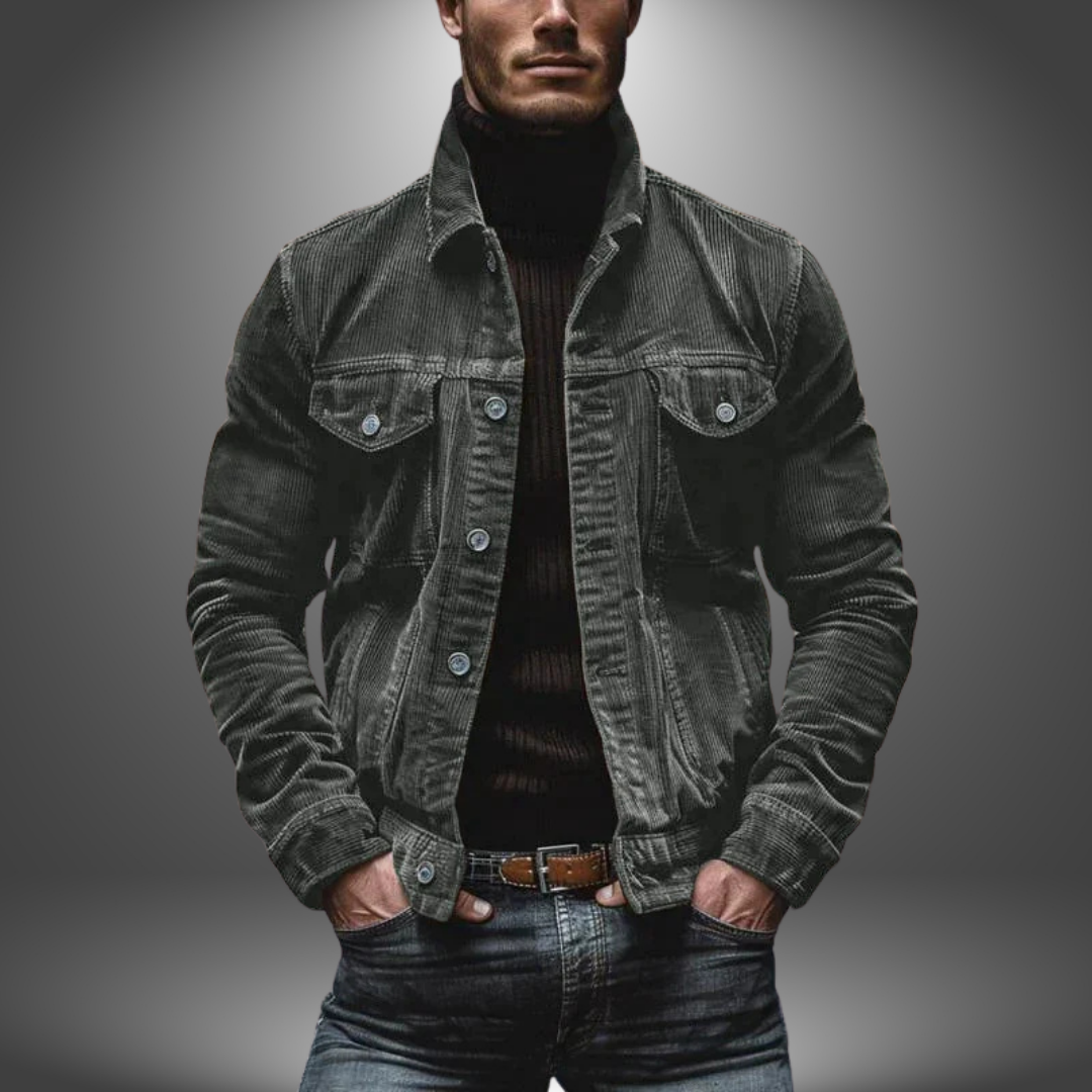 Milo | Handgefertigte Retro-Rippjacke