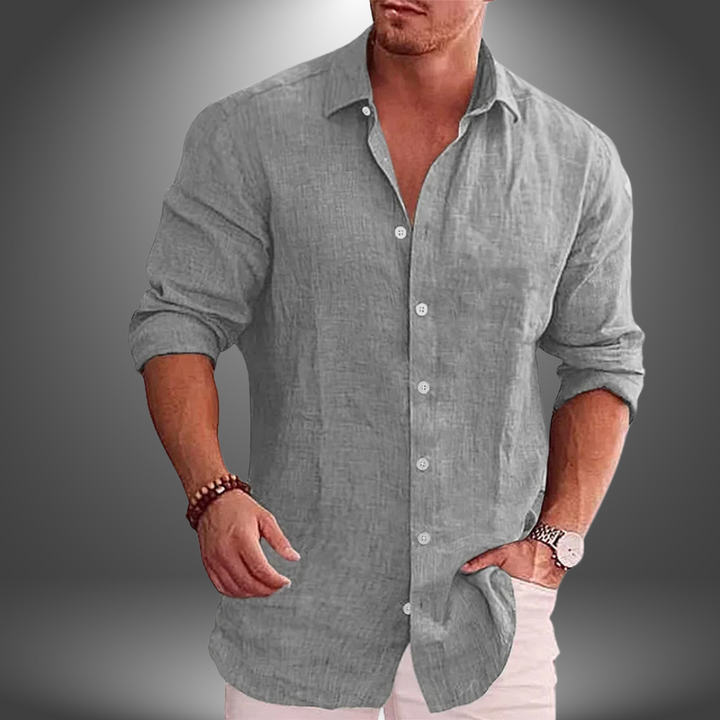 Riki | Klassische Herren-Leinenshirt