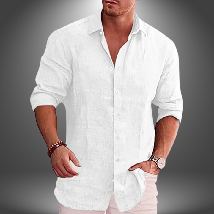 Riki | Klassische Herren-Leinenshirt