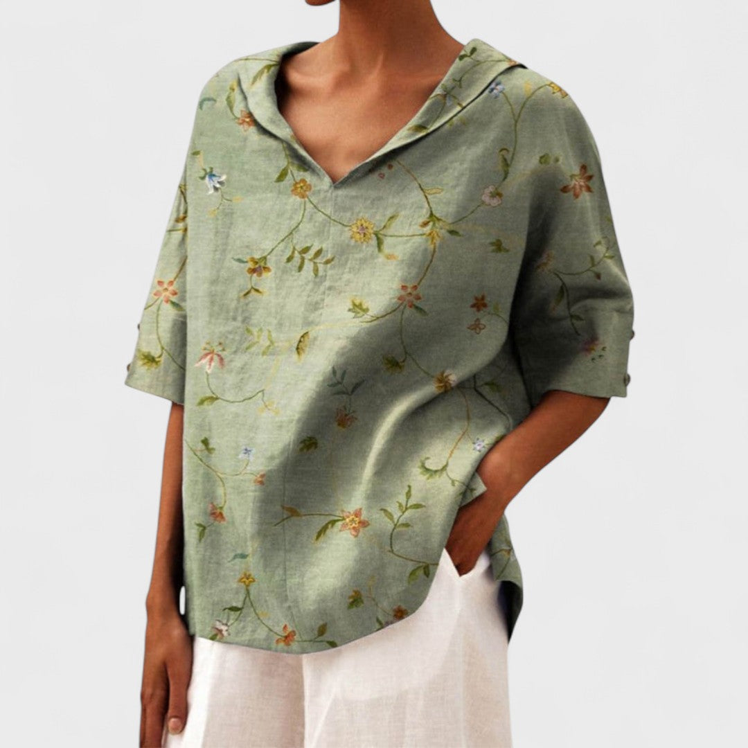 Alessandra | Elegantes Top mit V-Ausschnitt