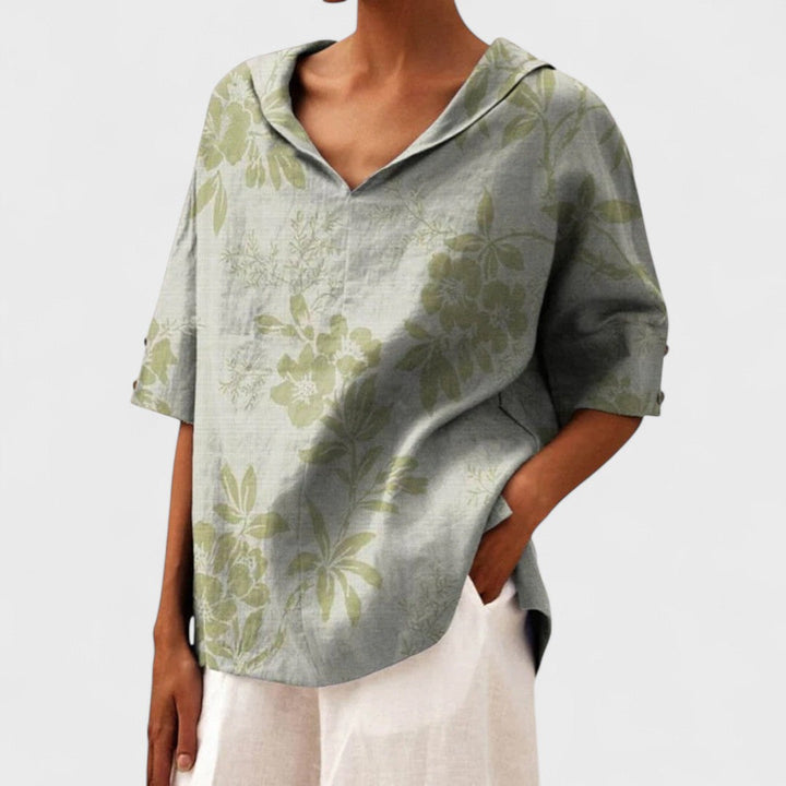 Alessandra | Elegantes Top mit V-Ausschnitt