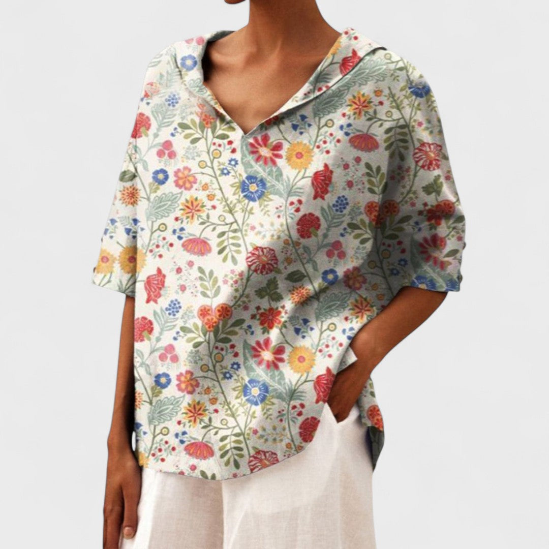 Alessandra | Elegantes Top mit V-Ausschnitt
