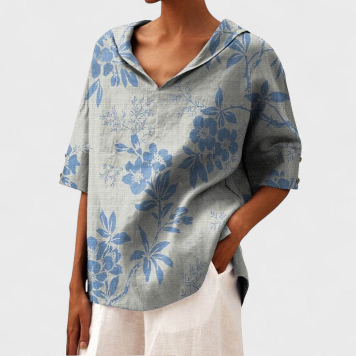 Alessandra | Elegantes Top mit V-Ausschnitt