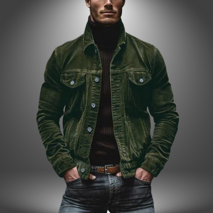 Milo | Handgefertigte Retro-Rippjacke