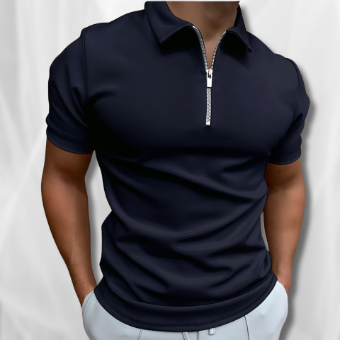 Wyatt™ | Elegantes Polo mit Reißverschluss für Herren Sommer 2024