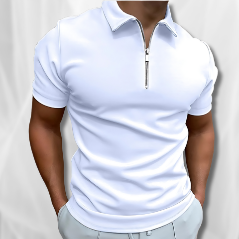 Wyatt™ | Elegantes Polo mit Reißverschluss für Herren Sommer 2024