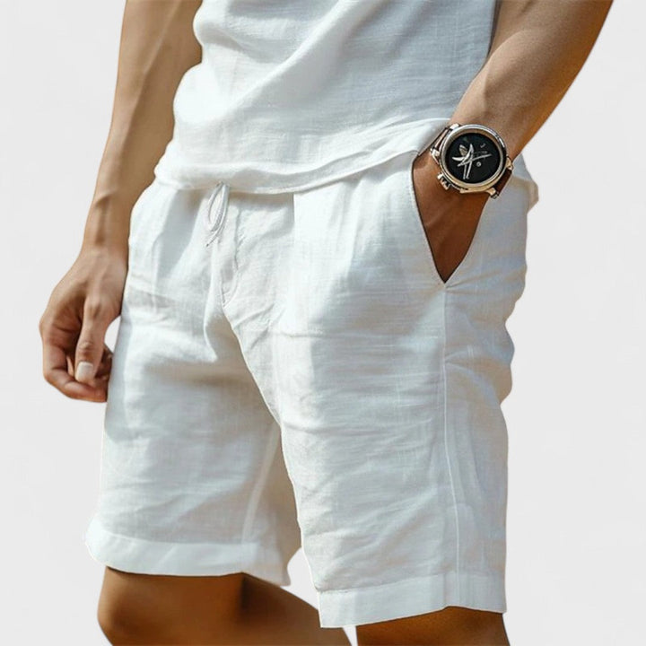 Calypso | Handgefertigte Leinen Shorts für Herren