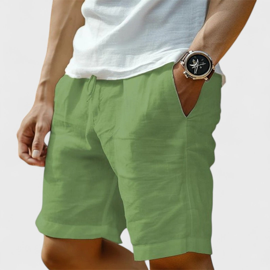Calypso | Handgefertigte Leinen Shorts für Herren