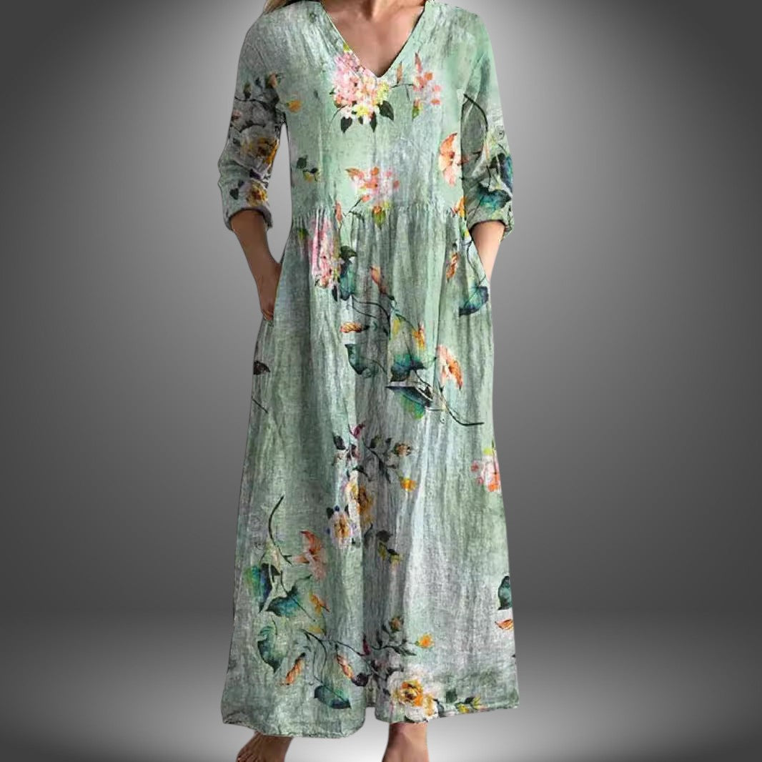 Giuly | Handgefertigtes Sommerkleid mit Blumenmuster