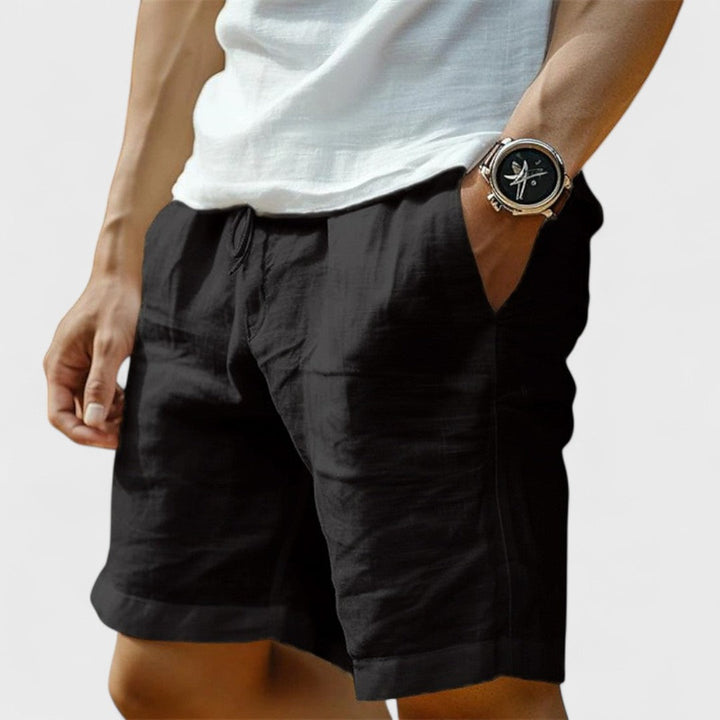 Calypso | Handgefertigte Leinen Shorts für Herren
